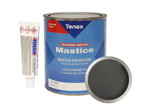 Клей полиэфирный Solido Grigio Scuro (темно-серый/густой) 1л Tenax