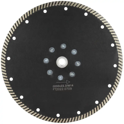 Алмазный диск с фланцем 230*М14*10*3.0мм Turbo Strong 